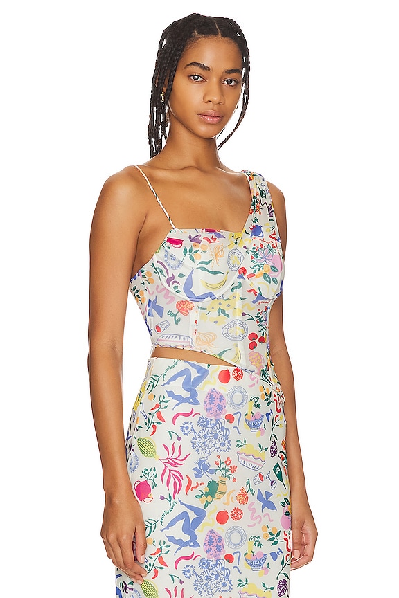 view 2 of 4 Giada Corset Top in Buongiorno Multi