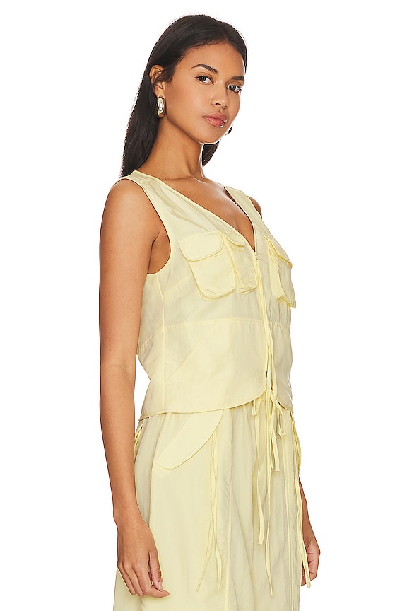 view 2 of 4 Sojinita Cargo Vest Top in Butter Yellow