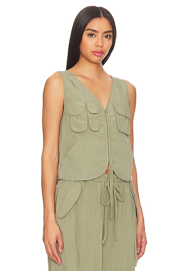 view 2 of 4 Sojinita Cargo Vest Top in Sage