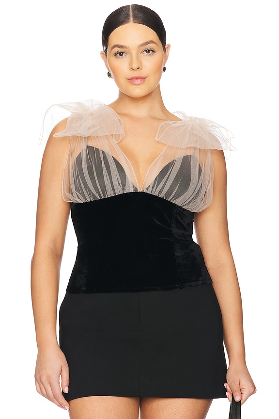 view 2 of 8 Emery Top in Black & Tan