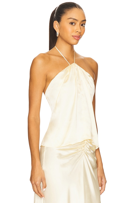 view 2 of 4 Elinor Halter Top in Butter Yellow