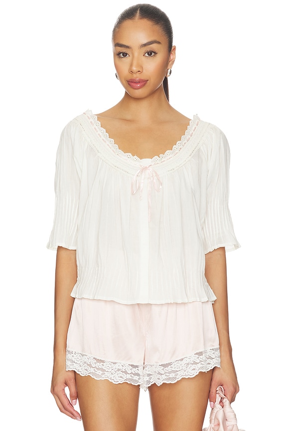 view 1 of 4 Cassia Top in Cream