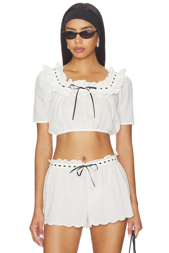 view 1 of 4 Gracie Top in Ivory