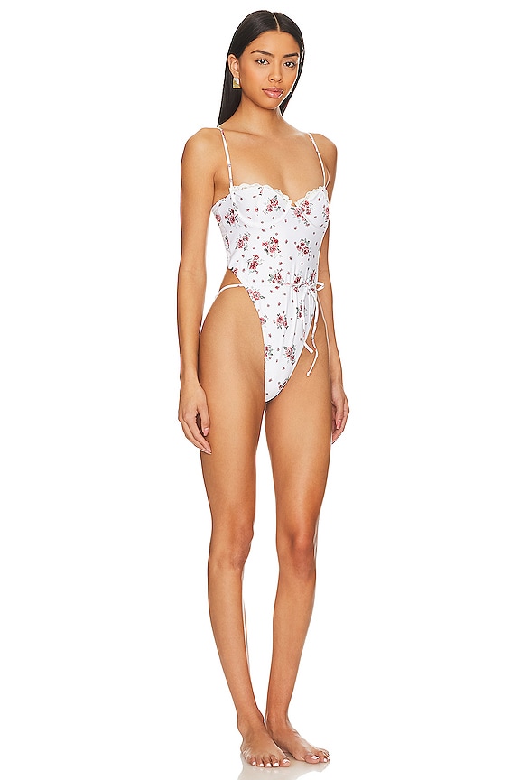 view 2 of 3 СЛИТНЫЙ КУПАЛЬНИК CHARLOTTE in Cream Liv Floral