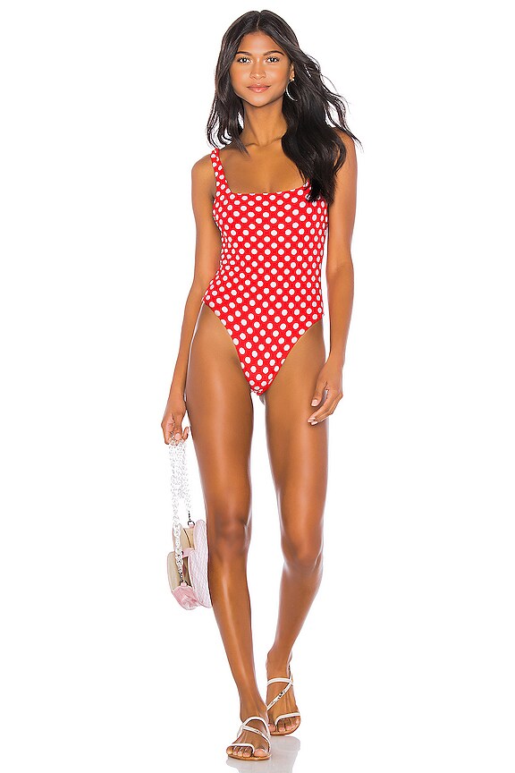 view 1 of 3 Amelie One Piece in Red Dot