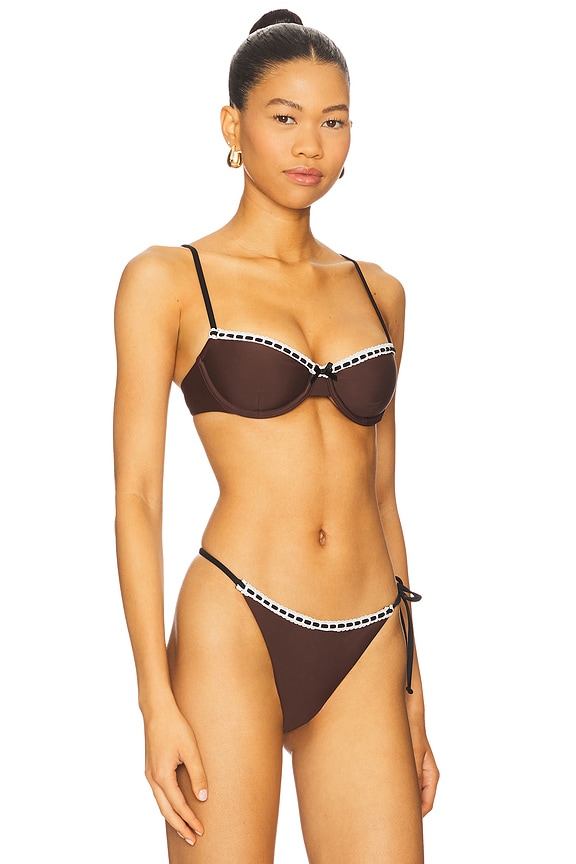 view 2 of 4 Camelia Top in Dark Brown