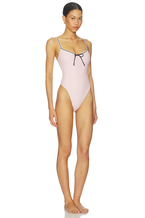 view 2 of 3 MAILLOT DE BAIN 1 PIÈCE CAMELIA in Pink & Black