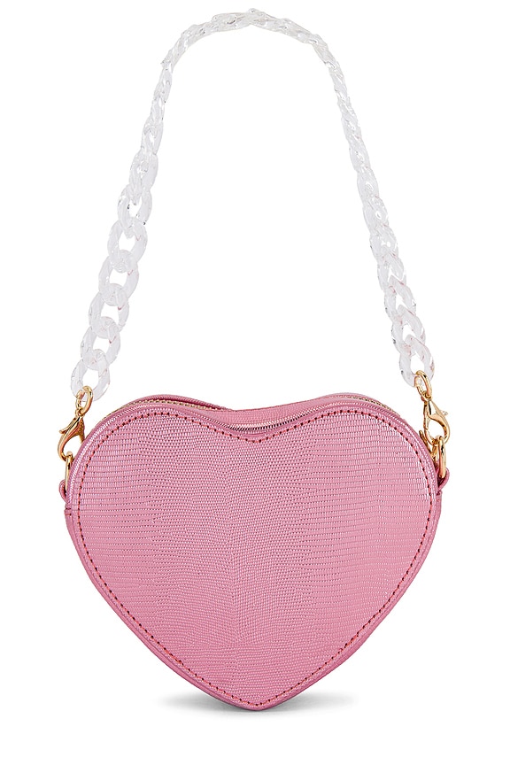 view 2 of 6 Mini Ava Heart Bag in Pink