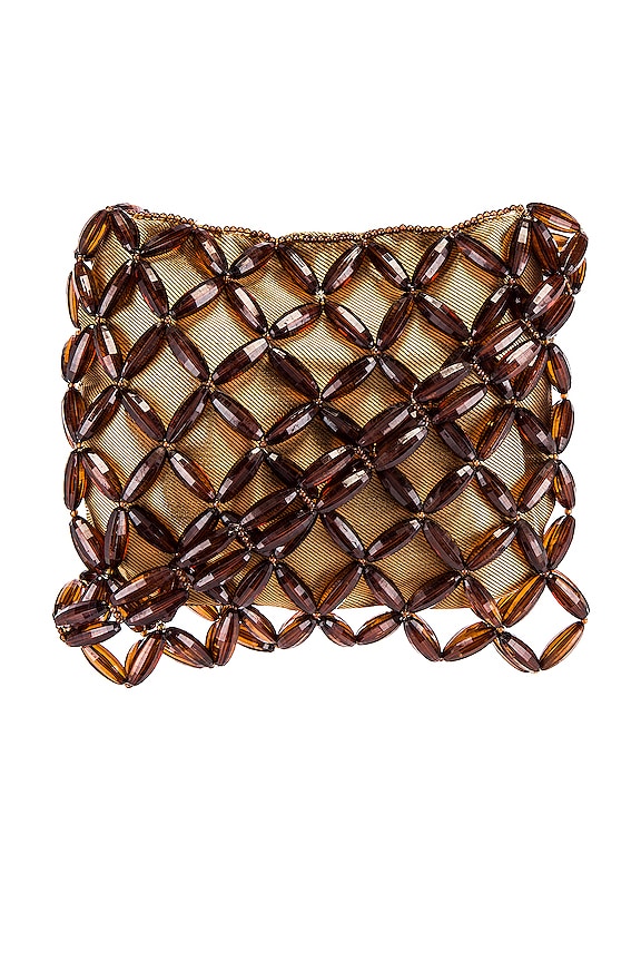 view 1 of 6 Clara Beaded Bag in Brown