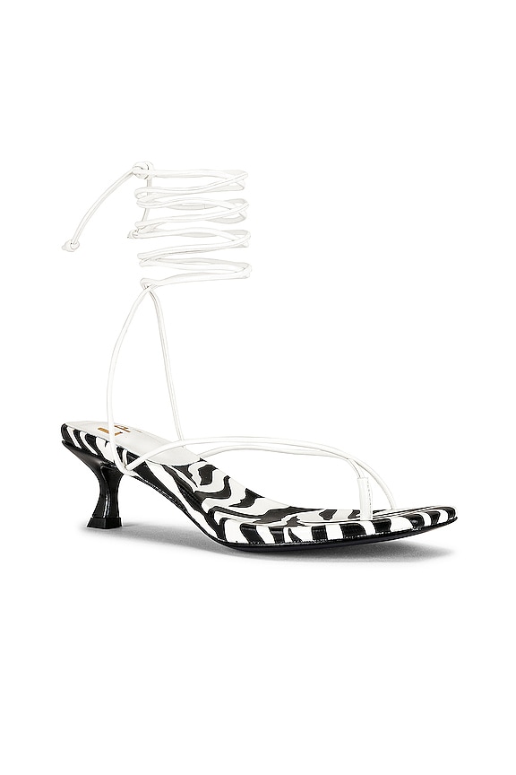 view 2 of 5 TACÓN ZOE in White Zebra