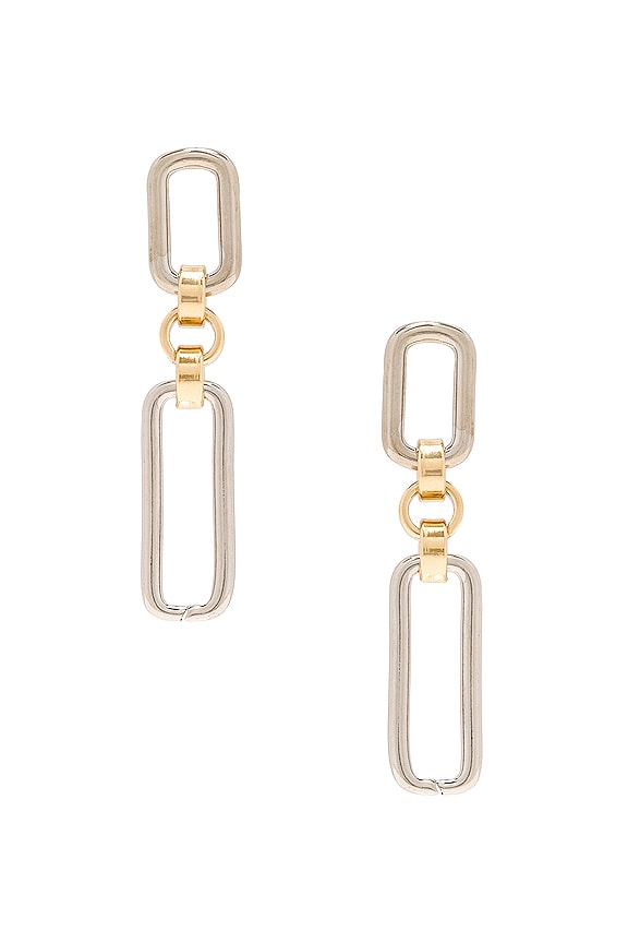 view 1 of 2 Two Tone Stanza Earrings in Two Tone