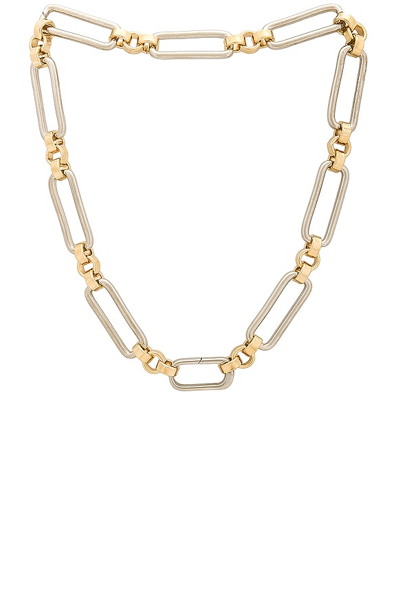 LAURA LOMBARDI Two Tone Stanza Necklace in Two Tone | REVOLVE