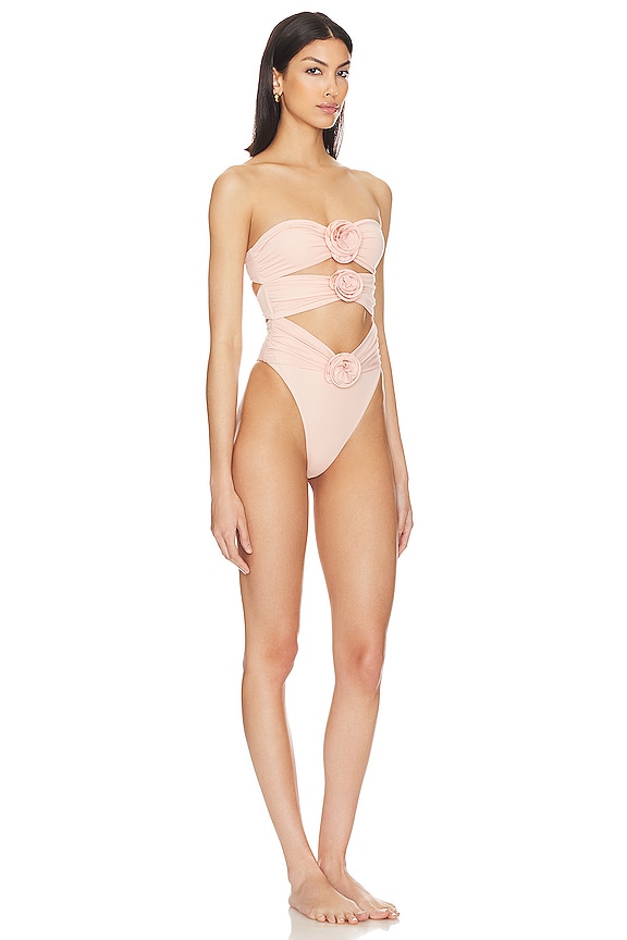 view 2 of 3 Vesna One Piece in Quartz Rose