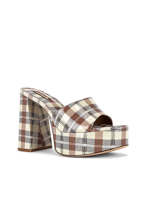 view 2 of 5 Dolly Mule in Plaid Carmel