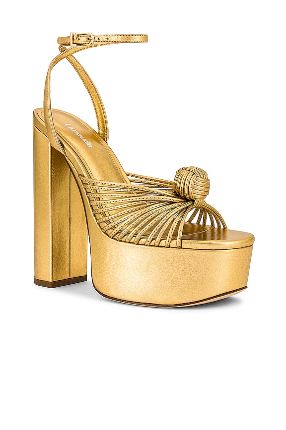 view 2 of 5 Valerie Platform in Metallic Gold