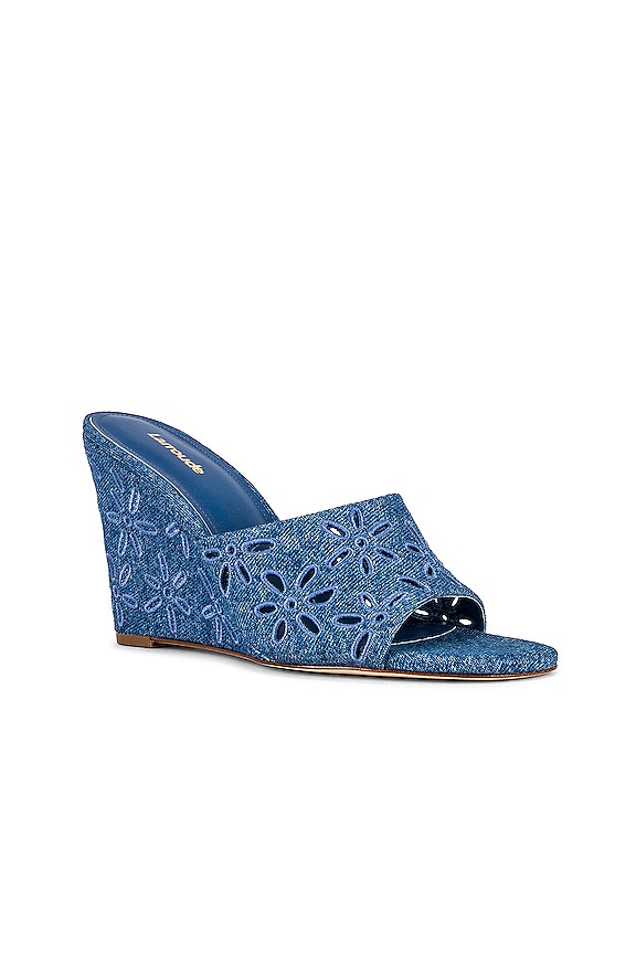 view 2 of 5 Jackie Mule in Denim Stoned Blue