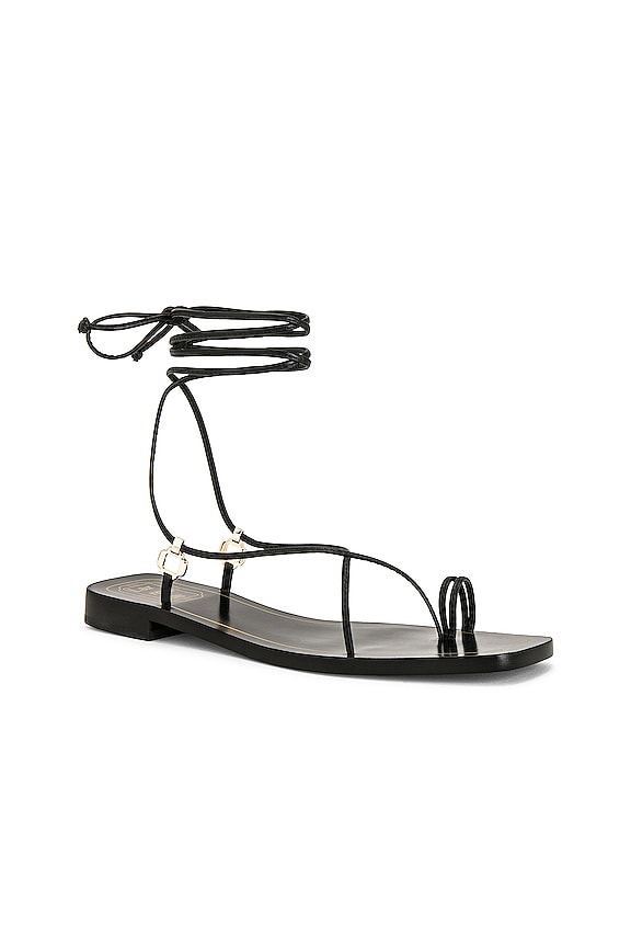 view 2 of 5 Portofino Flat Sandal in Black