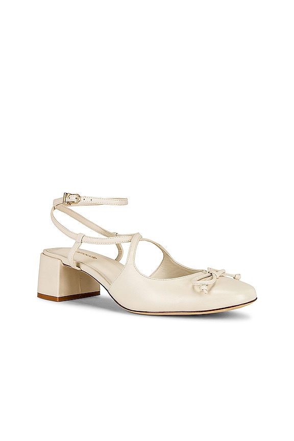 view 2 of 5 Mary Sandal in Calf Leather Ivory