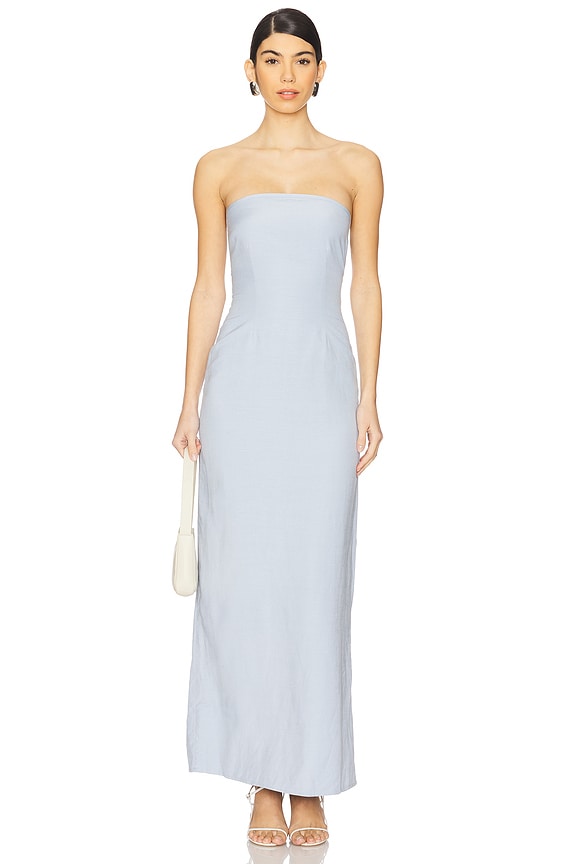 view 2 of 4 Romy Strapless Panel Back Dress in Cashmere Blue