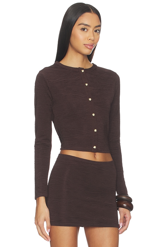 view 2 of 4 GILET LAUREN in Black Coffee