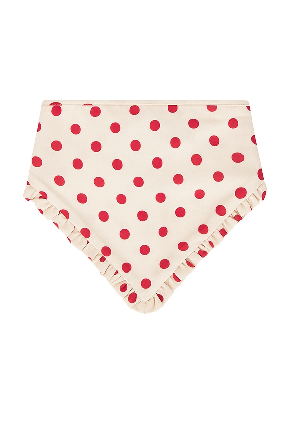 view 2 of 3 Mandy Handkerchief in Scarlett Dot