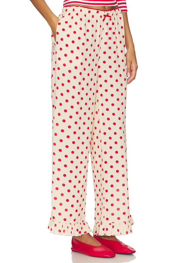 view 2 of 6 Liora Ruffle Pant in Scarlett Dot