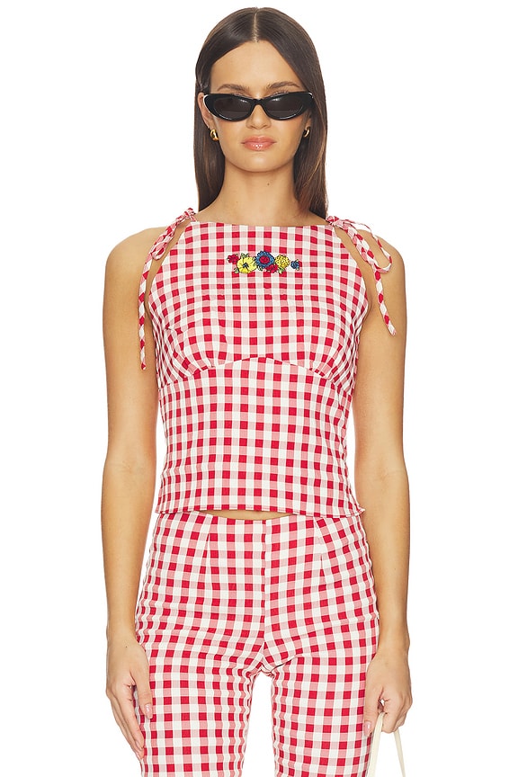 view 1 of 5 Lucy Top in Cherry
