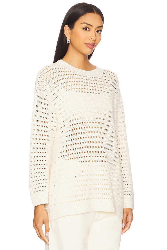 view 2 of 4 Lucy Oversized Crew Pullover in Creme