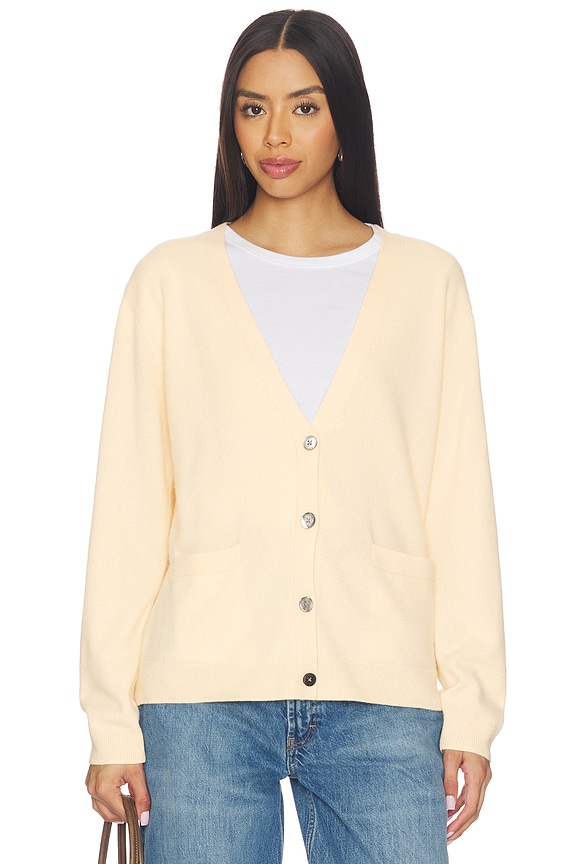 view 1 of 4 Zoe Long V Cardigan in Butter