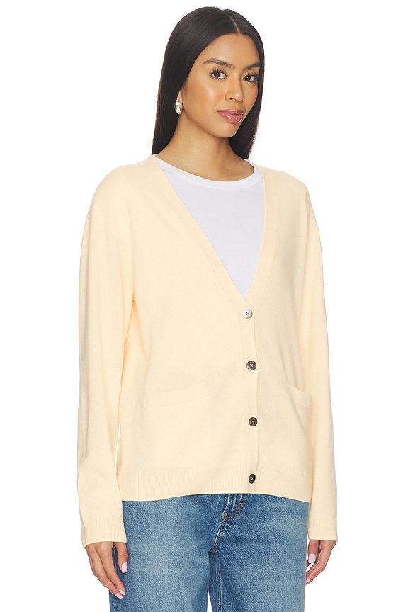 view 2 of 4 Zoe Long V Cardigan in Butter