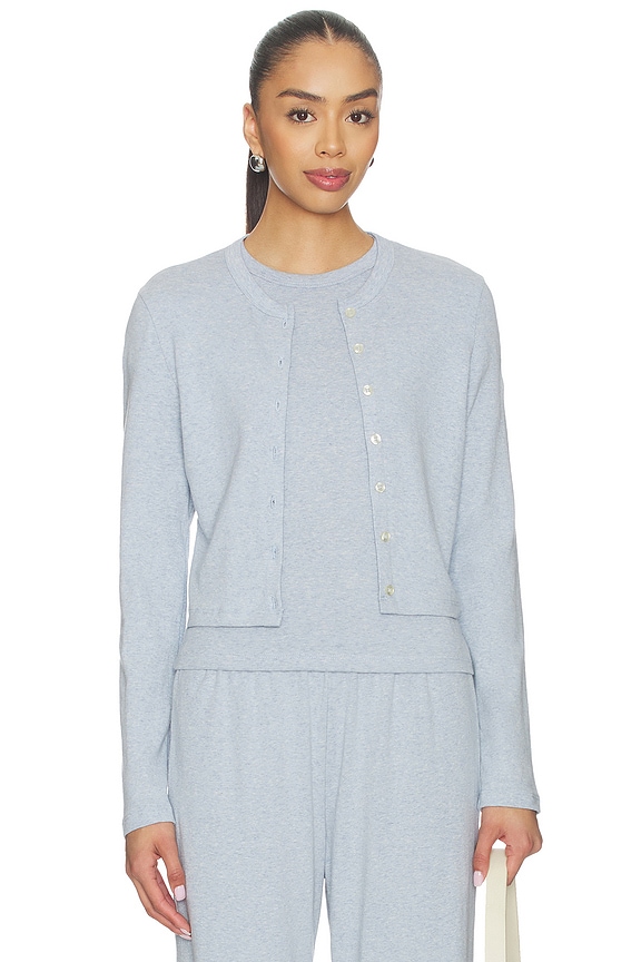 view 1 of 5 Nando Cardigan in Ciel Melange