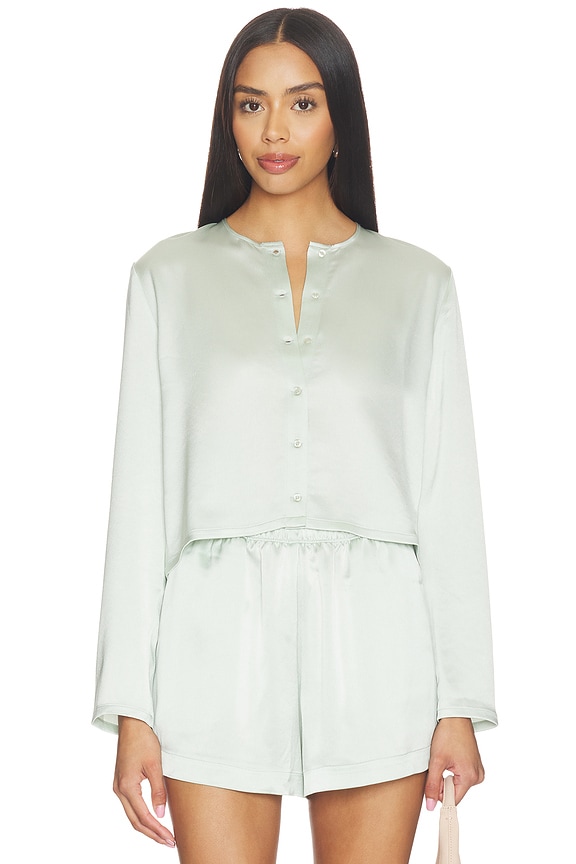 view 1 of 4 Barb Crew Cardigan in Watercress