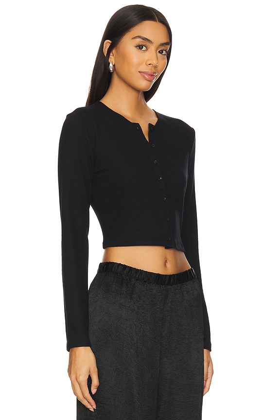 view 2 of 4 Lauren Crop Cardigan in Black