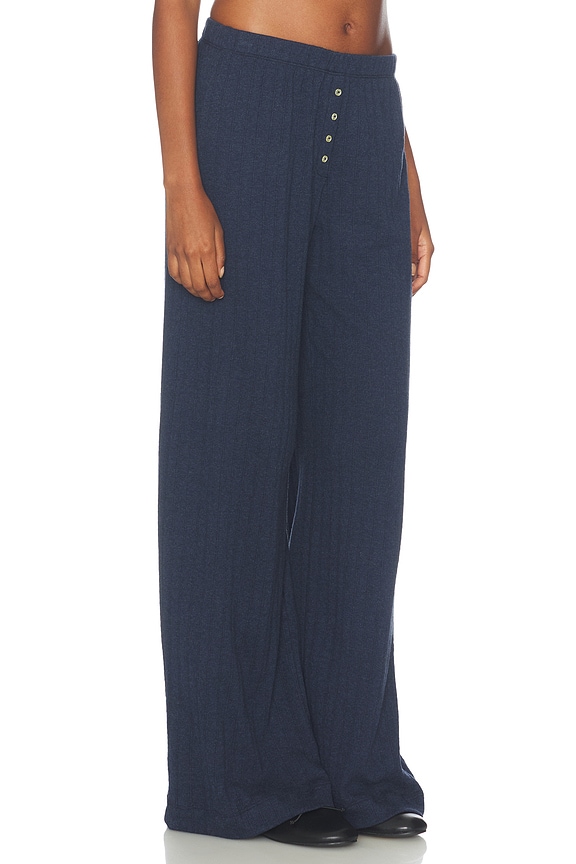view 2 of 6 POINTELLE PANT BOXER  in Midnight	Melange