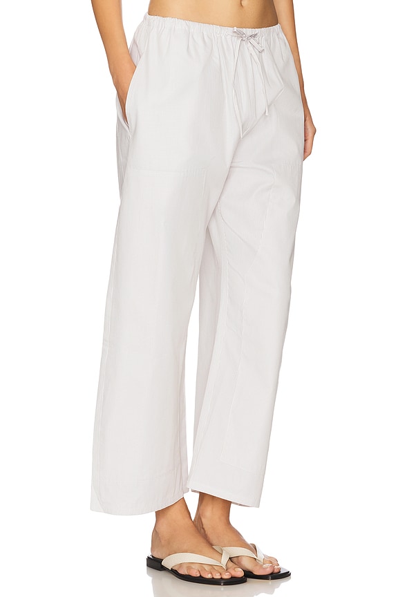 view 2 of 6 PANTALONES PIERNA RECTA YOSHI in Parchment & Khaki Stripe