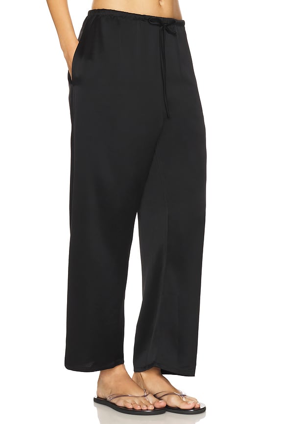 view 2 of 6 Barb Crop Drawstring Pant in Black