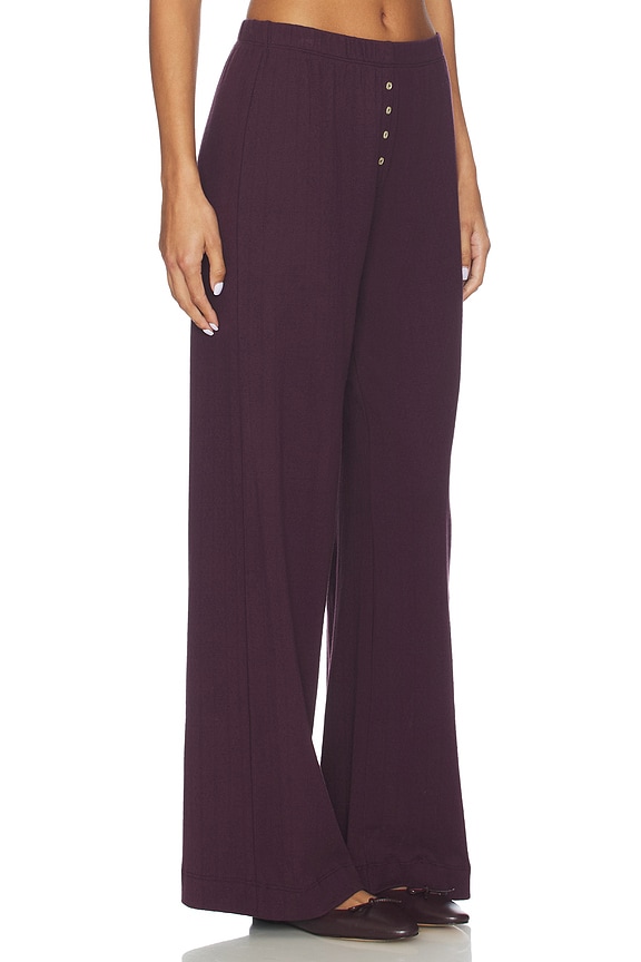 view 2 of 6 PANTALÓN PIERNA ANCHA POINTELLE in Dark Berry