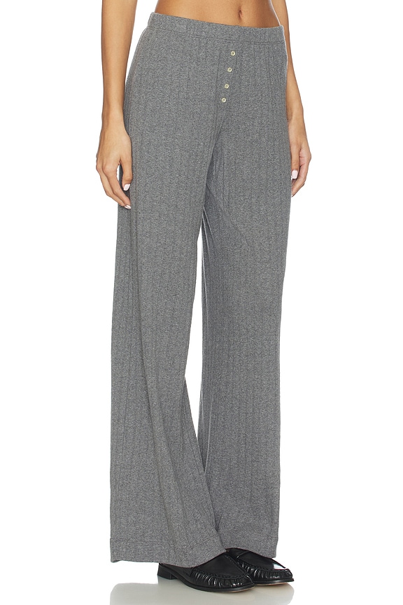 view 2 of 6 Pointelle Boxer Pant in Granite