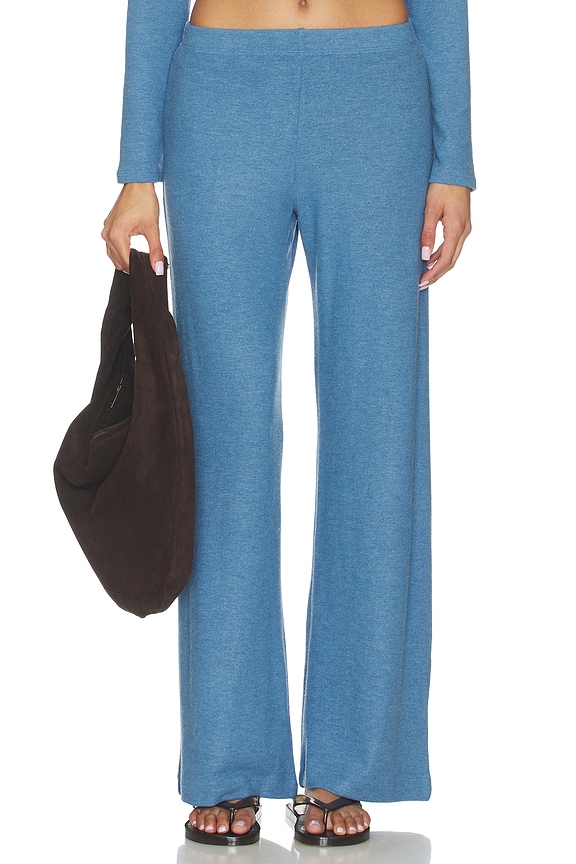 view 1 of 6 Lauren Wide Leg Pant in Bleuet Melange