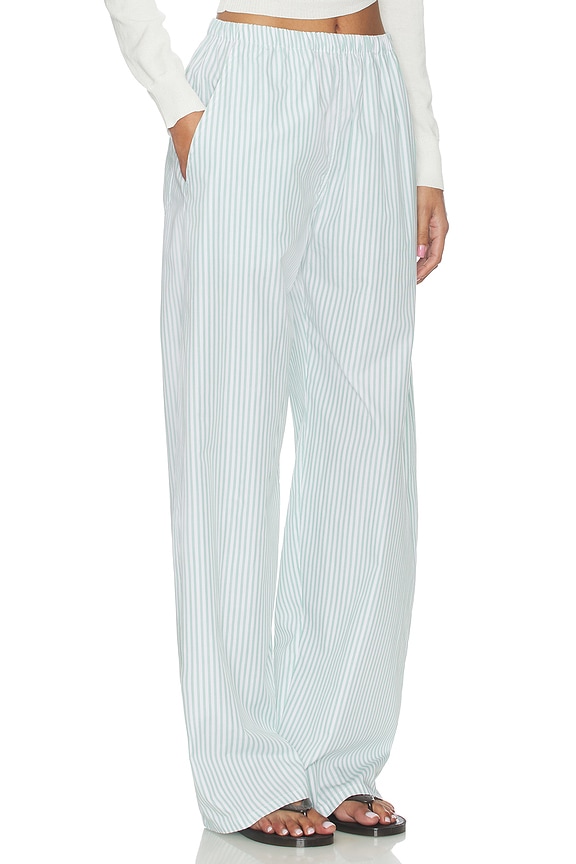 view 2 of 6 Yoshi Stripe Wide Leg Pant in Vert Stripe