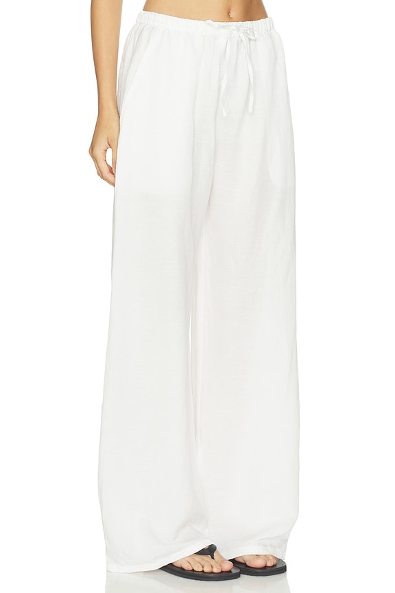 view 2 of 6 Daniel Drawstring Pocket Pant in Parchment