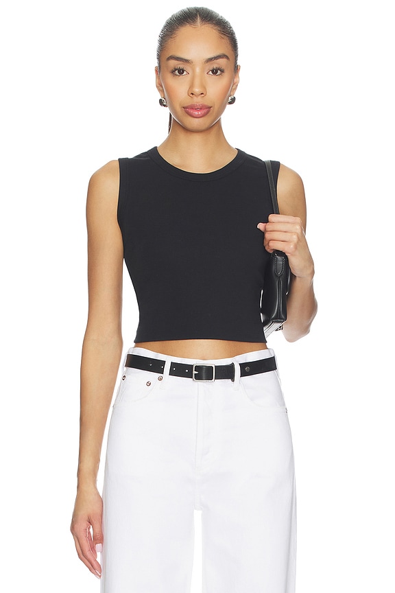 view 1 of 4 Nando Sleeveless Crew in Black