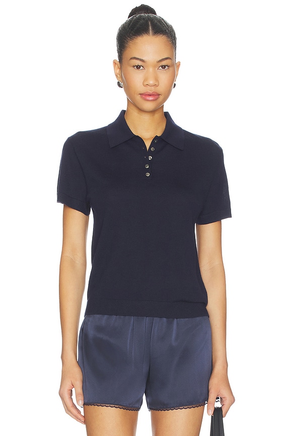 view 1 of 4 POLO MANCHES COURTES JAMES in Midnight