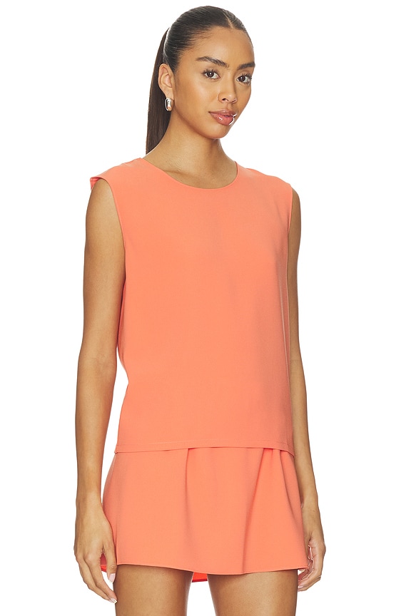 view 2 of 4 Arielle Sleeveless Crew in Pamplemousse