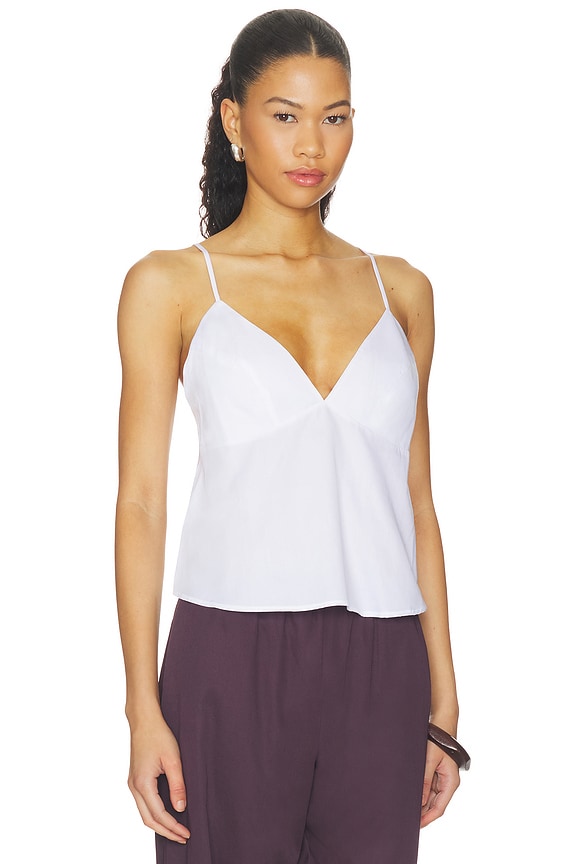 view 2 of 4 Yoko Triangle Tank in White