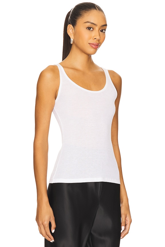 view 2 of 4 Rozzi Scoop Neck Tank Top in White