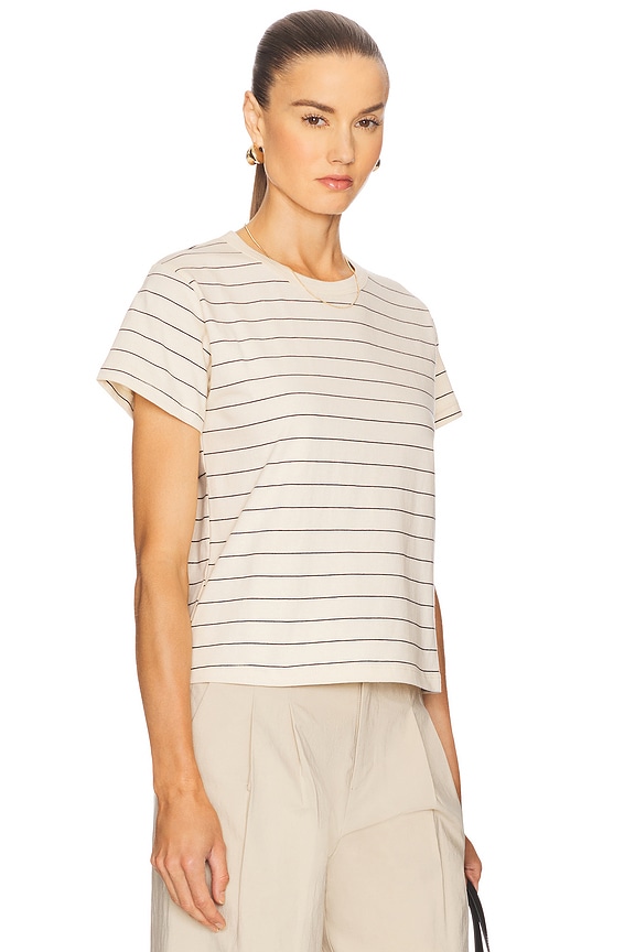 view 2 of 4 Margo Stripe Tee in Natural & Midnight Stripe
