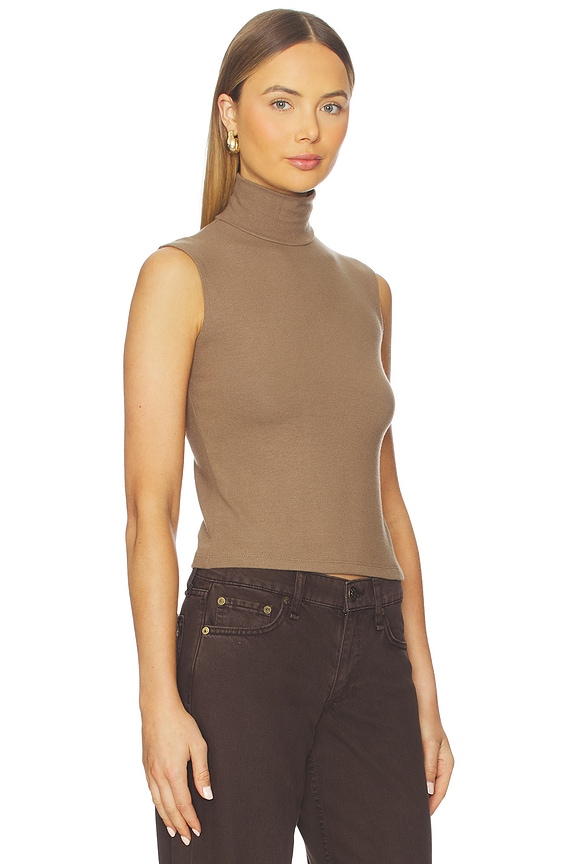 view 2 of 4 Lauren Sleeveless Turtleneck in Walnut