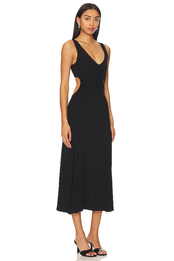 view 2 of 3 VESTIDO MIDI MARGOT in Black