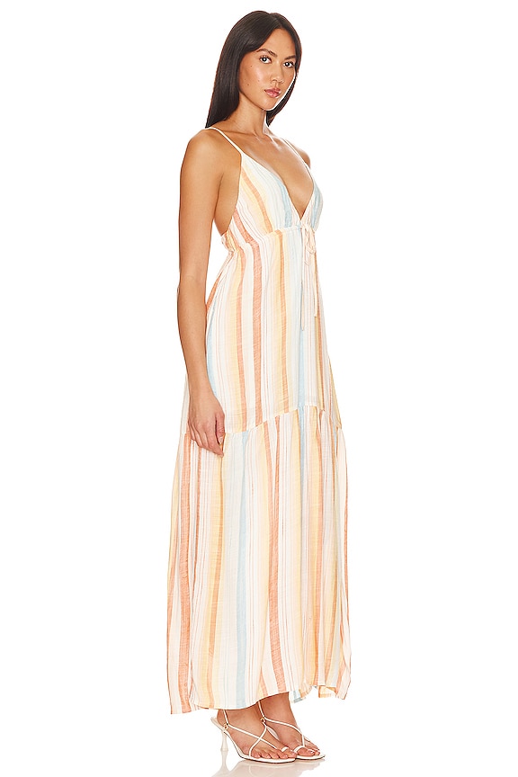 view 2 of 3 ROBE MAXI VICTORIA in Sunset Skies Stripe